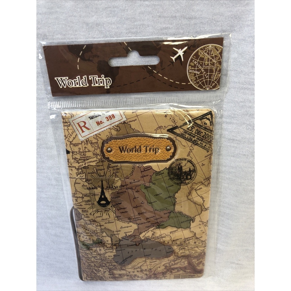NEW World Map Passport Cover Holders New